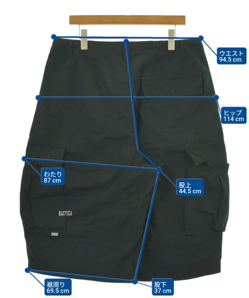 NAUTICA（ノーティカ）ショートパンツ 黒 サイズ:XL メンズ/2200683942064