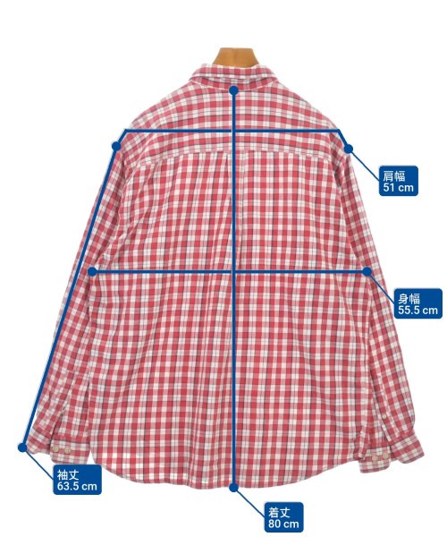 Eddie Bauer（エディバウワー）カジュアルシャツ 赤 サイズ:L メンズ/2200631443070