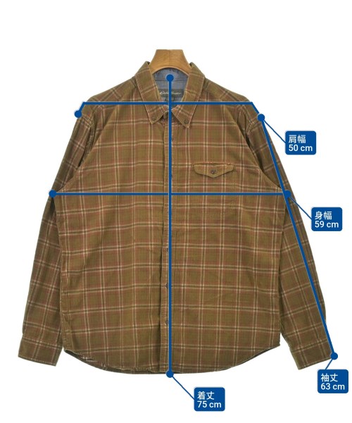 Eddie Bauer（エディバウワー）カジュアルシャツ 茶 サイズ:L メンズ/2200679140139