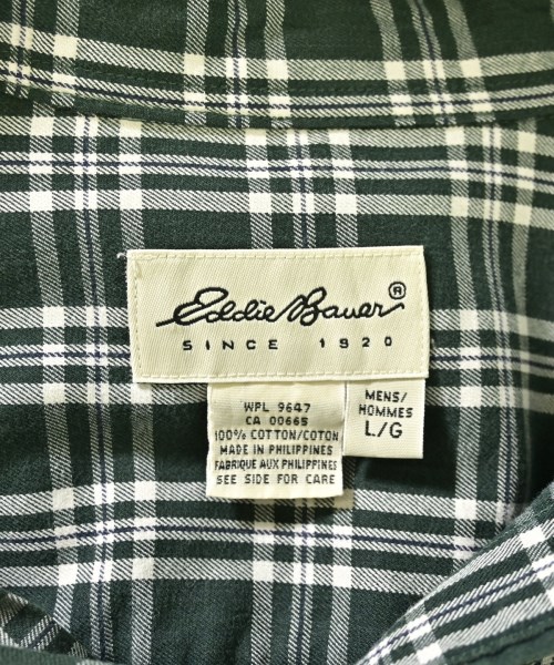 Eddie Bauer（エディバウワー）カジュアルシャツ 緑 サイズ:L メンズ/2200712942041