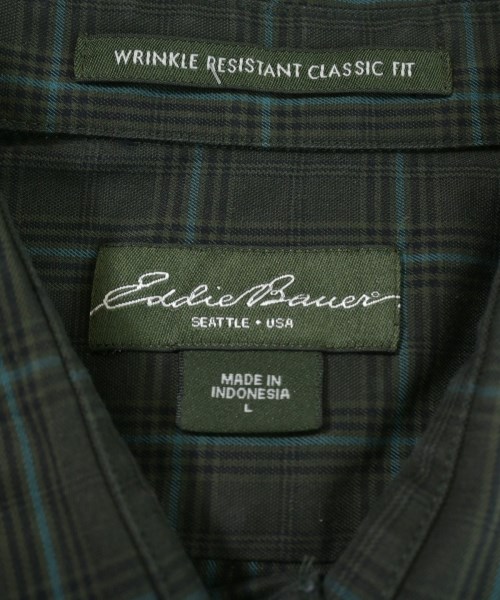 Eddie Bauer（エディバウワー）カジュアルシャツ カーキ サイズ:L メンズ/2200646255156