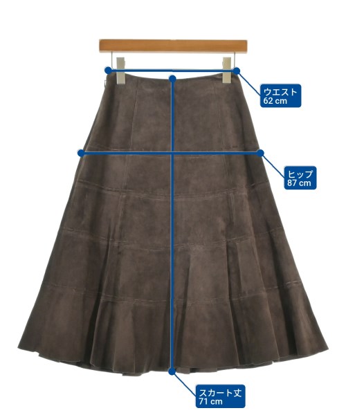 Eddie Bauer（エディバウワー）ロング・マキシ丈スカート 茶 サイズ:0(XS位) レディース/2200668232029