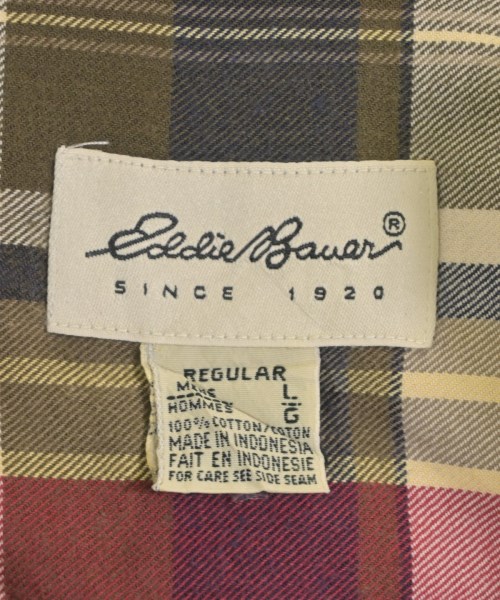 Eddie Bauer（エディバウワー）カジュアルシャツ カーキ サイズ:L メンズ/2200722458044