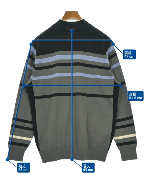 Penguin by Munsingwear（ペンギンバイマンシングウェア）ニット・セーター グレー サイズ:LL(XL位) メンズ/2200689957093