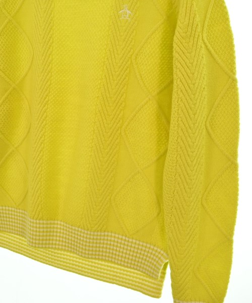 Munsingwear（マンシングウェア）ニット・セーター 黄 サイズ:M メンズ/2200657524180