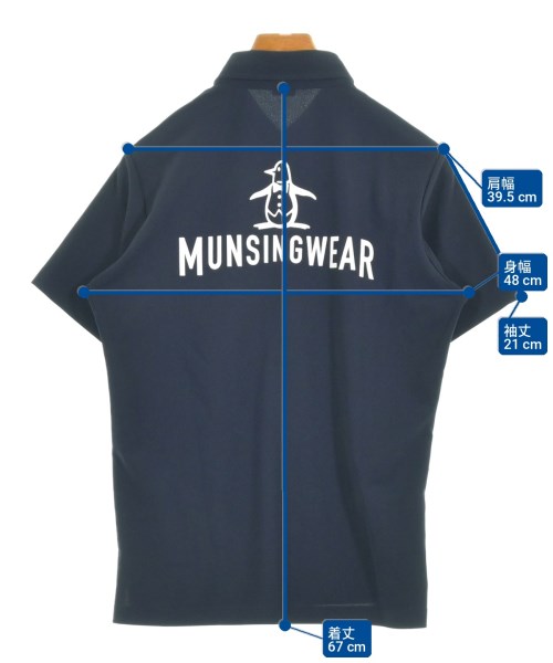 Munsingwear（マンシングウェア）ポロシャツ 紺 サイズ:M メンズ/2200710553058
