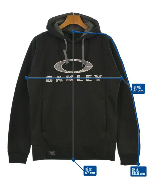 OAKLEY（オークリー）パーカー 黒 サイズ:M メンズ/2200633156220