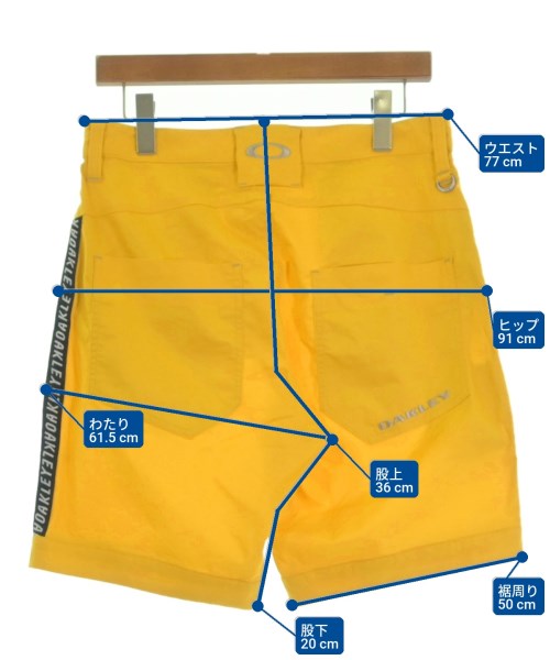 OAKLEY（オークリー）ショートパンツ 黄 サイズ:32(L位) メンズ/2200609827116