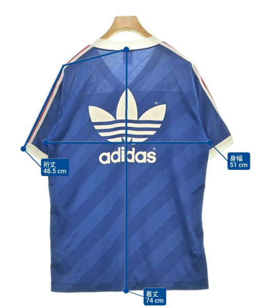 adidas（アディダス）Tシャツ・カットソー 青 サイズ:L メンズ/2200620270069