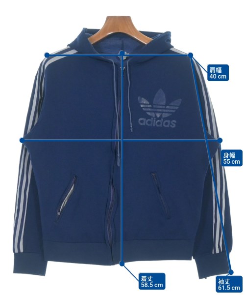 adidas（アディダス）パーカー 青 サイズ:F レディース/2200620689014