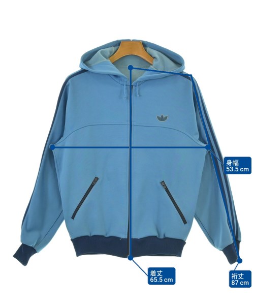 adidas（アディダス）パーカー 青 サイズ:M メンズ/2200666741011
