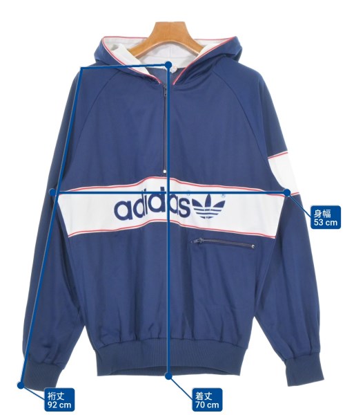 adidas（アディダス）パーカー 紺 サイズ:52(XXL位) メンズ/2200684697307