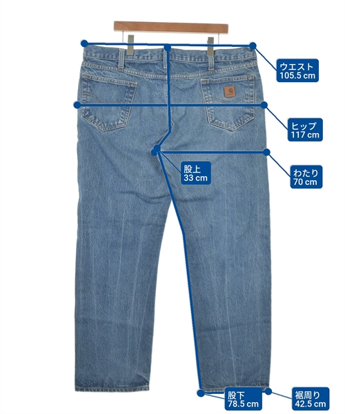 Carhartt（カーハート）デニムパンツ 青 サイズ:42(XXL位) メンズ/2200637451048