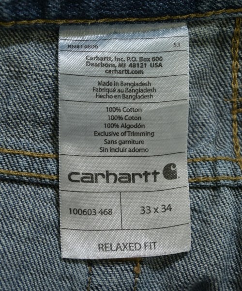 Carhartt（カーハート）デニムパンツ 青 サイズ:33(L位) メンズ/2200653272047