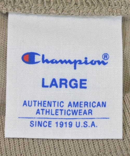 CHAMPION（チャンピオン）Tシャツ・カットソー ベージュ サイズ:L メンズ/2200609215081