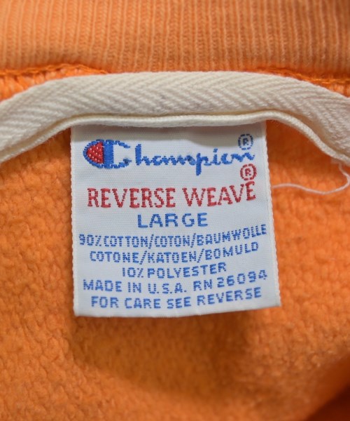 CHAMPION（チャンピオン）スウェット オレンジ サイズ:L メンズ/2200646142012