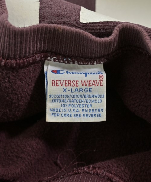 CHAMPION（チャンピオン）スウェット 赤 サイズ:XL メンズ/2200646970028