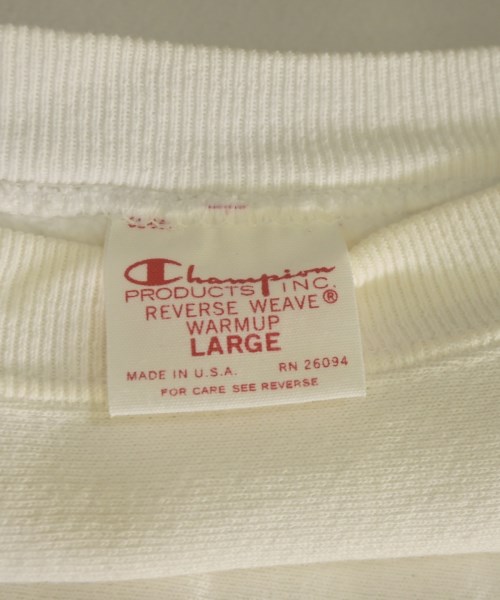 CHAMPION（チャンピオン）スウェット 白 サイズ:L メンズ/2200671417048