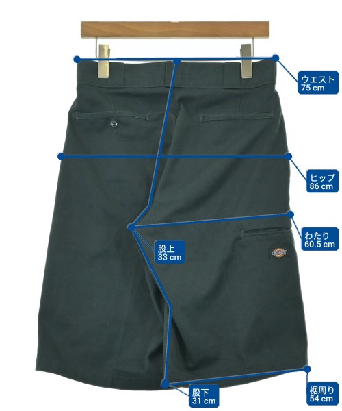 Dickies（ディッキーズ）ショートパンツ 緑 サイズ:29(S位) メンズ/2200685393017