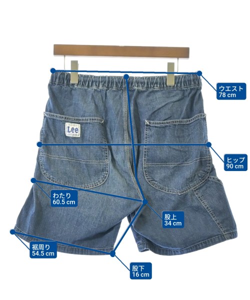 Lee（リー）ショートパンツ 青 サイズ:L メンズ/2200623091166