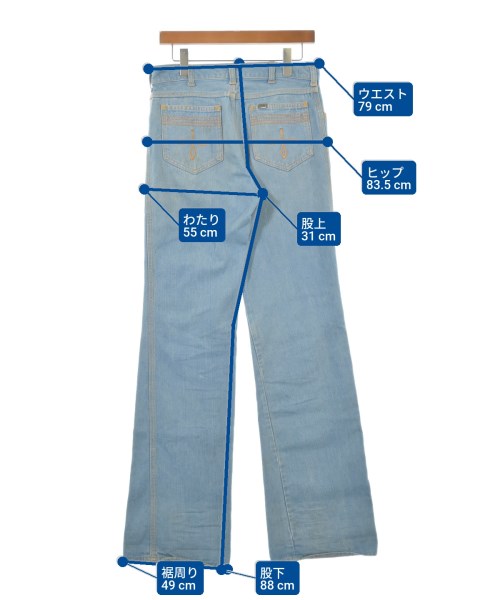 Lee（リー）デニムパンツ 青 サイズ:32(L位) レディース/2200627551017