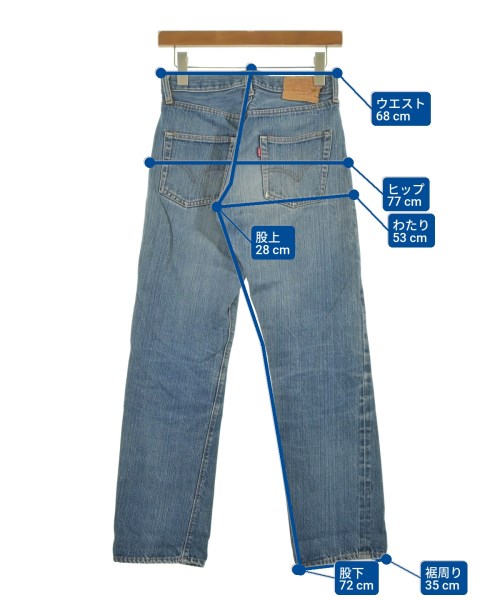 Levi's（リーバイス）デニムパンツ 青 サイズ:28(L位) レディース/2200621818086
