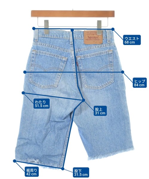 Levi's（リーバイス）ショートパンツ 青 サイズ:29(L位) レディース/2200616228128