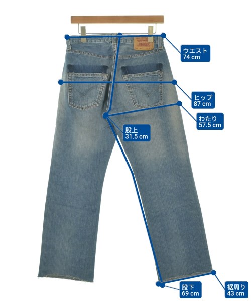 Levi's（リーバイス）デニムパンツ 青 サイズ:30(XL位) レディース/2200670829170