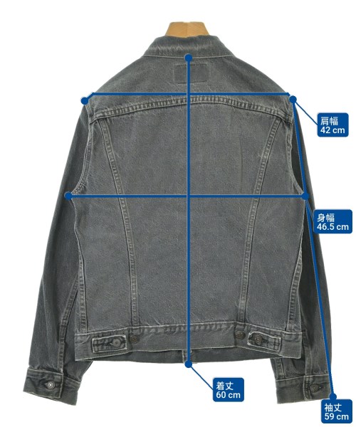 Levi's（リーバイス）デニムジャケット グレー サイズ:38(L位) メンズ/2200628274083