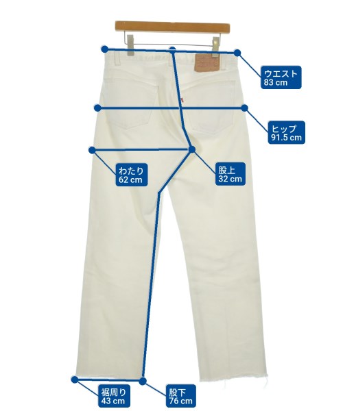 Levi's（リーバイス）デニムパンツ 白 サイズ:34(XL位) メンズ/2200659310040