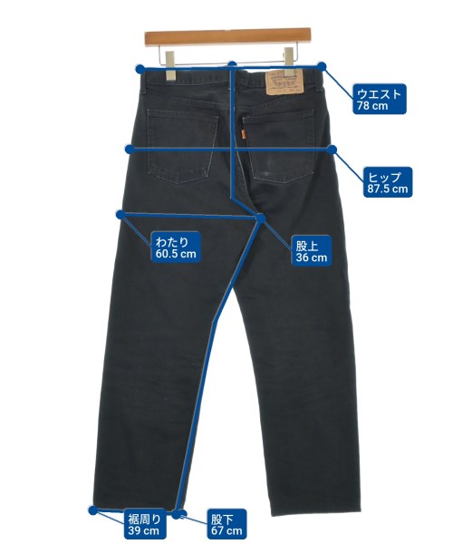 Levi's（リーバイス）デニムパンツ 黒 サイズ:32(L位) メンズ/2200651080033