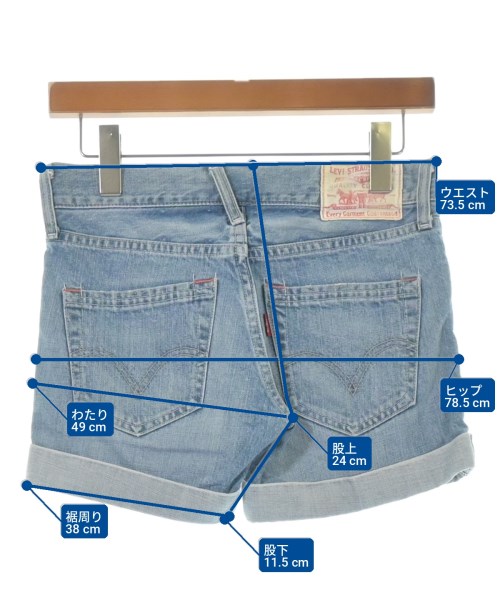 Levi's（リーバイス）ショートパンツ 青 サイズ:26(M位) レディース/2200705934060