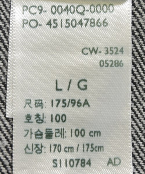 Levi's（リーバイス）デニムジャケット 黒 サイズ:L メンズ/2200668471015