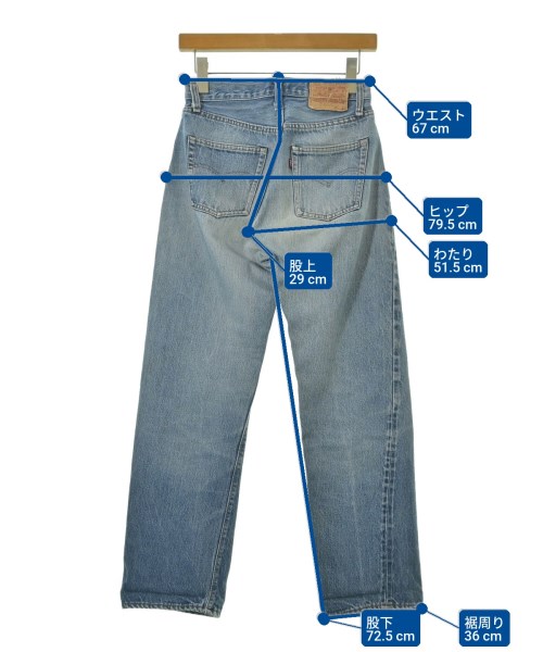 Levi's（リーバイス）デニムパンツ 青 サイズ:28(L位) レディース/2200669281019