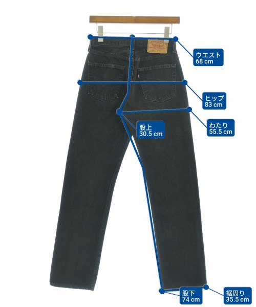 Levi's（リーバイス）デニムパンツ 黒 サイズ:28(S位) メンズ/2200725637019