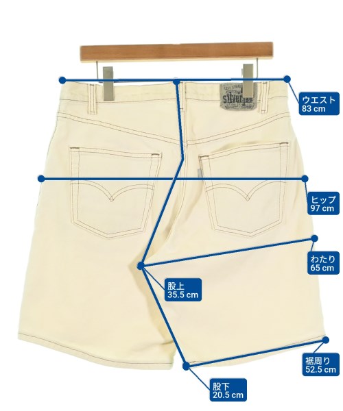 Levi's（リーバイス）ショートパンツ 白 サイズ:34(XL位) メンズ/2200691847153