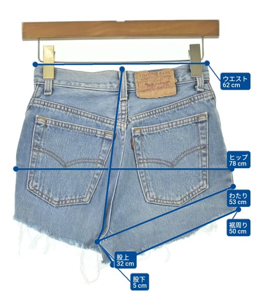 Levi's（リーバイス）ショートパンツ 青 サイズ:5(XS位) レディース/2200692917022