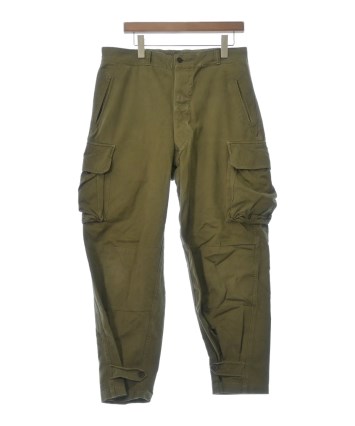 LAID BACK カーゴトラックパンツ ミリタリーテント生地 サイズ2 カーキ RIP CLOTH CARGO MILITARY PANTs｜HELIOPOLE｜HÉLIOPÔLE（エリオ