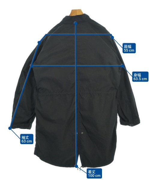 MILITARY（ミリタリー）モッズコート 黒 サイズ:-(XL位) メンズ/2200635889010