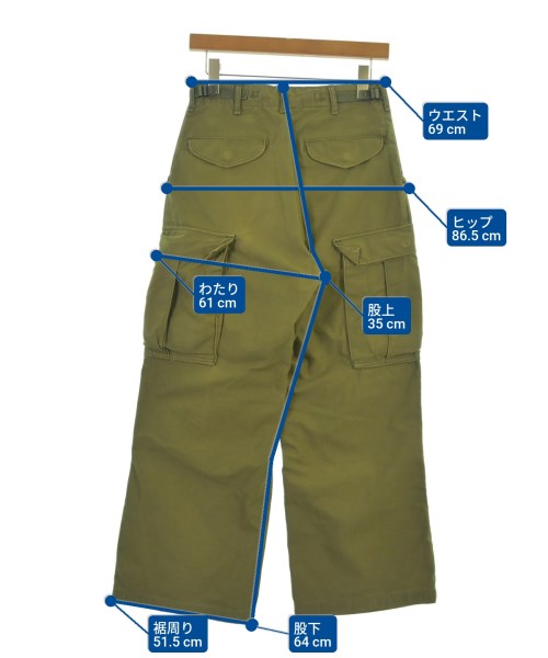 MILITARY（ミリタリー）カーゴパンツ カーキ サイズ:XS レディース/2200640428013