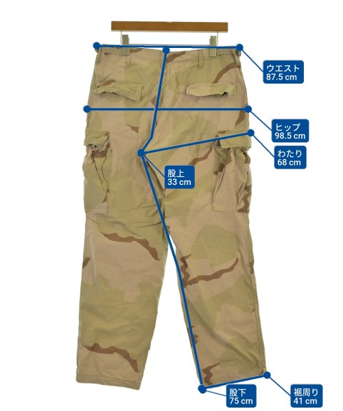 MILITARY（ミリタリー）カーゴパンツ ベージュ サイズ:31-35(XL位) メンズ/2200641427039