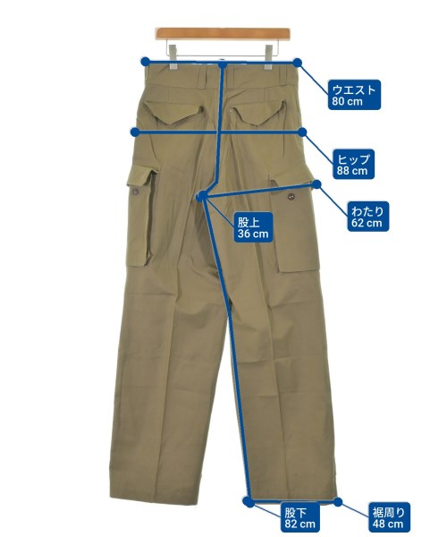 MILITARY（ミリタリー）カーゴパンツ カーキ サイズ:43(L位) メンズ/2200623581131