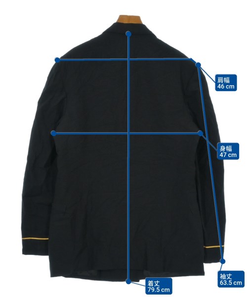 MILITARY（ミリタリー）テーラードジャケット 黒 サイズ:-(M位) メンズ/2200630358115