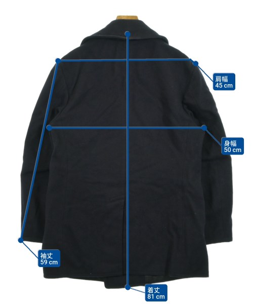 MILITARY（ミリタリー）ピーコート 紺 サイズ:38R(M位) メンズ/2200631443100