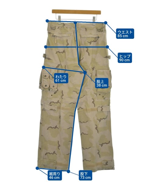 MILITARY（ミリタリー）カーゴパンツ カーキ サイズ:L メンズ/2200614950083