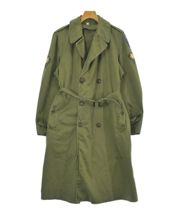 MILITARY ミリタリー コート メンズ 【古着】【中古】 MILITARY（ミリタリー）トレンチコート カーキ サイズ:S メンズ