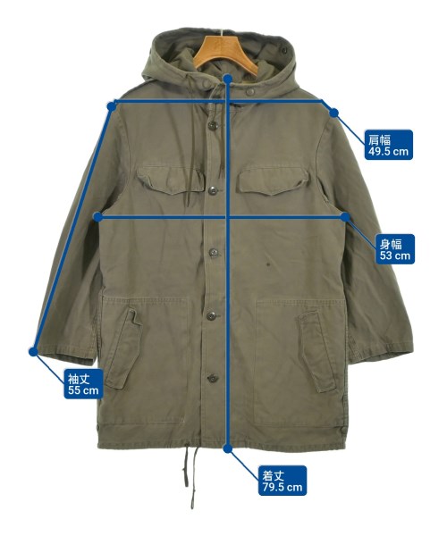 MILITARY（ミリタリー）モッズコート カーキ サイズ:S メンズ/2200619311278