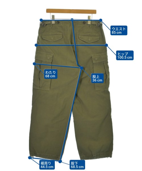 MILITARY（ミリタリー）カーゴパンツ カーキ サイズ:-(L位) メンズ/2200676368093