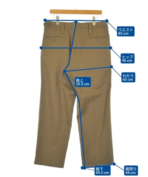 MILITARY（ミリタリー）スラックス 茶 サイズ:88(L位) メンズ/2200645861082