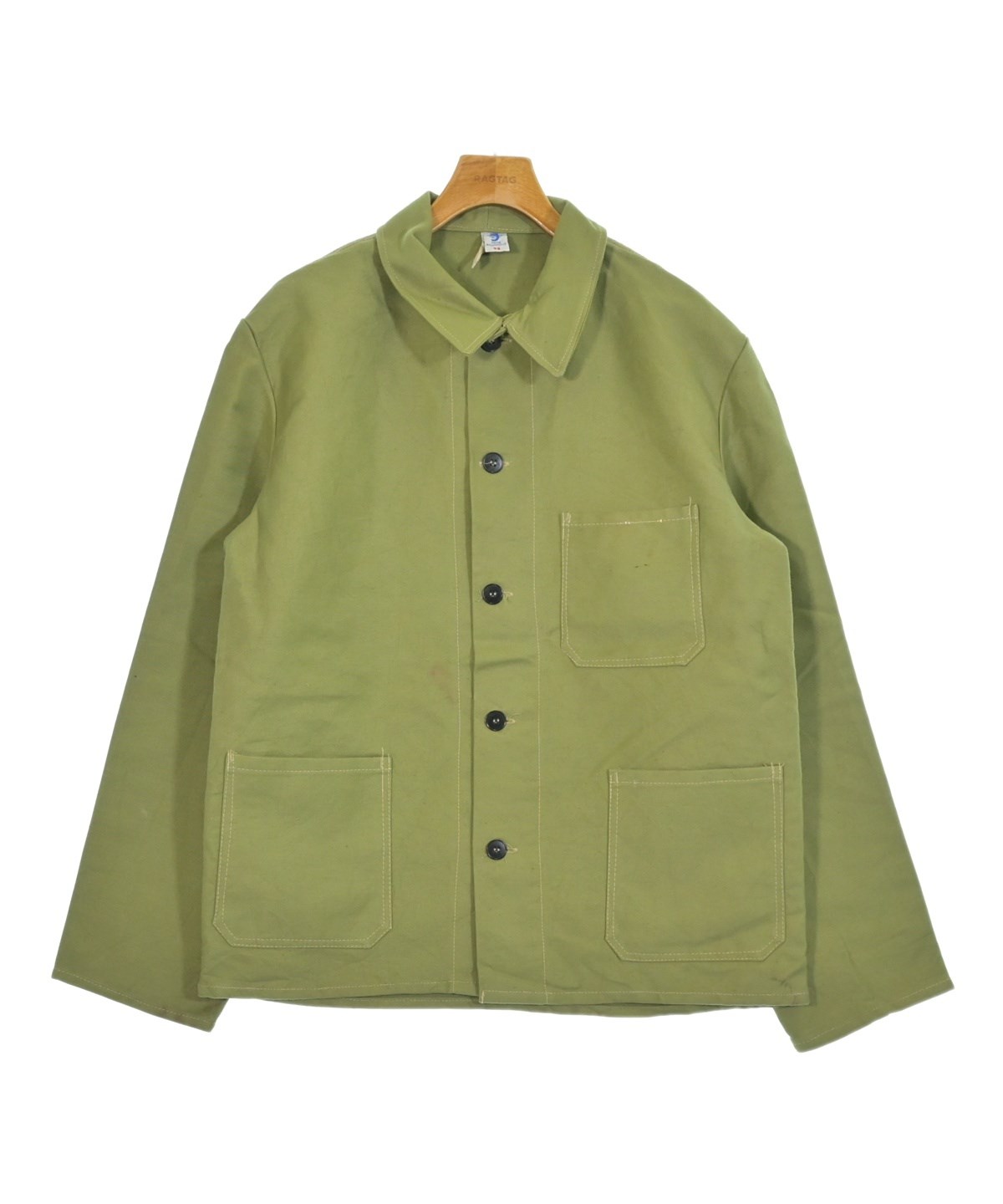 MILITARY（ミリタリー）カバーオール 緑 サイズ:52(XXL位) メンズ